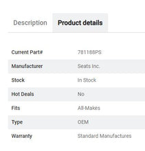 Load image into Gallery viewer, Air Valve Lumbar & Height Control For Seat Legacy LO and HD Seat Air Valve - 781188PS