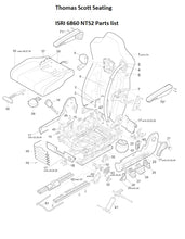 Load image into Gallery viewer, ISRI Seat parts Coach Bus Truck 6860, 6800 ,6500, 6870,NTS2