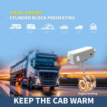Load image into Gallery viewer, 8kW Diesel Heater 12V,All in One Water Air Heating for RVs, Trucks,Ships | Water Heater With LCD Display，High Altitude Mode,Aviation Plug，RV Water Heater,Engine preheating，Diesel Parking Heater

