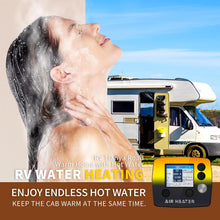Load image into Gallery viewer, 8kW Diesel Heater 12V,All in One Water Air Heating for RVs, Trucks,Ships | Water Heater With LCD Display，High Altitude Mode,Aviation Plug，RV Water Heater,Engine preheating，Diesel Parking Heater

