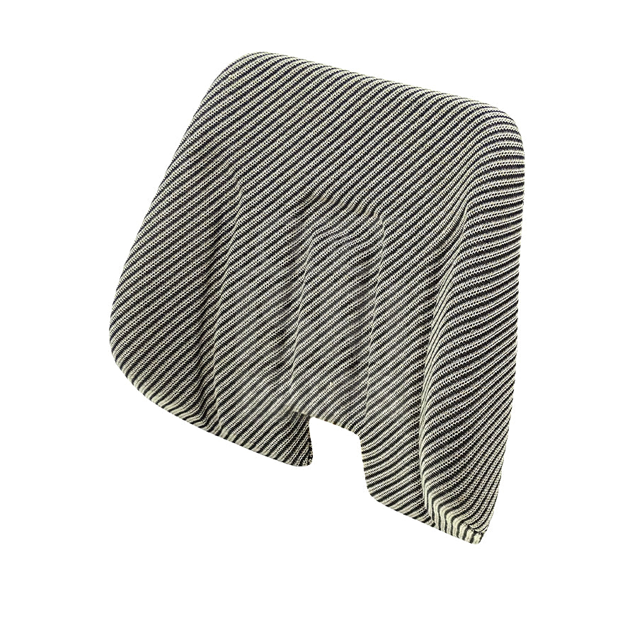 Back cushion 2300 LR fabric grey stripes- ISRI 1016-05